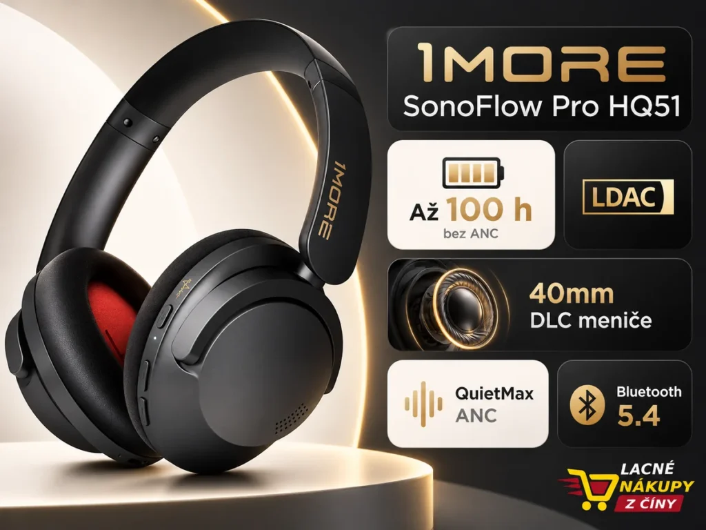1MORE SonoFlow Pro HQ51 s prehľadom hlavných funkcií