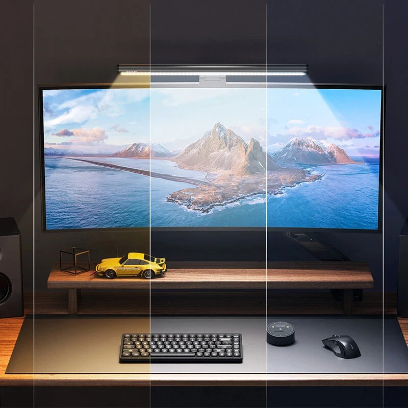Lampa na monitor DOUXLIFE osvetľuje pracovný stôl