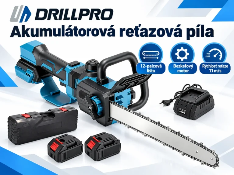 Akumulátorová píla Drillpro s 12-palcovou lištou je teraz na EU sklade v mimoriadne dobrej cene 55,27 €, vrátane 2 batérií
