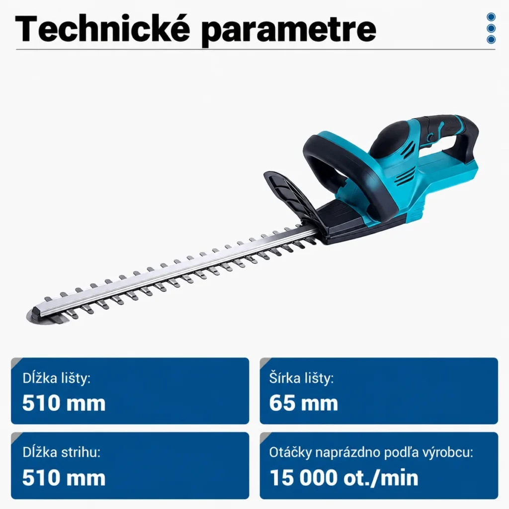 Technické parametre plotostrihu Drillpro s 510 mm lištou