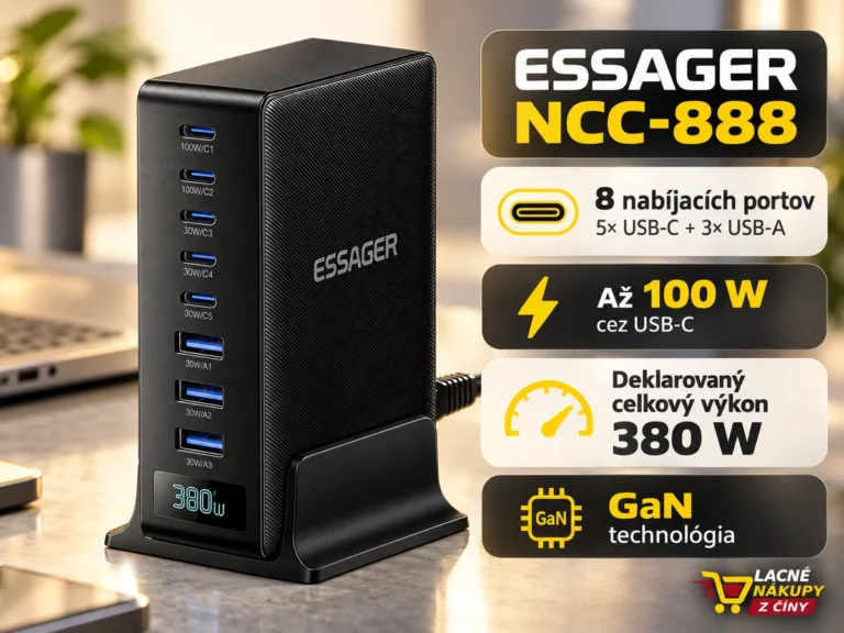 ESSAGER NCC-888 s ôsmimi portmi a prehľadom nabíjacieho výkonu