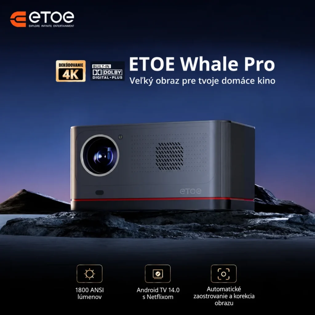 ETOE Whale Pro – Full HD projektor s Android TV 14