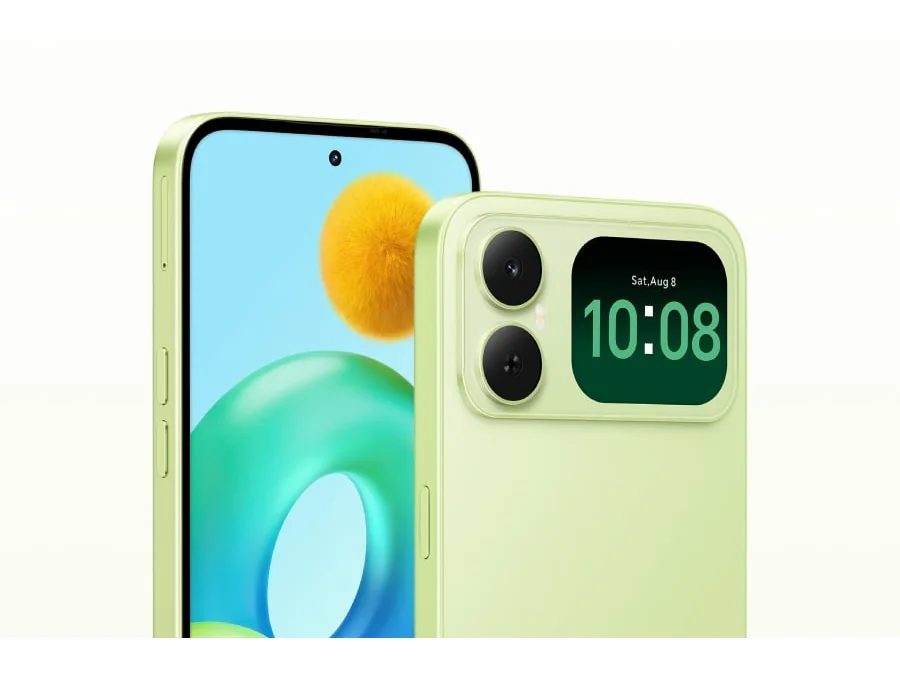 Honor Play20C v zelenej farbe s predným a zadným displejom