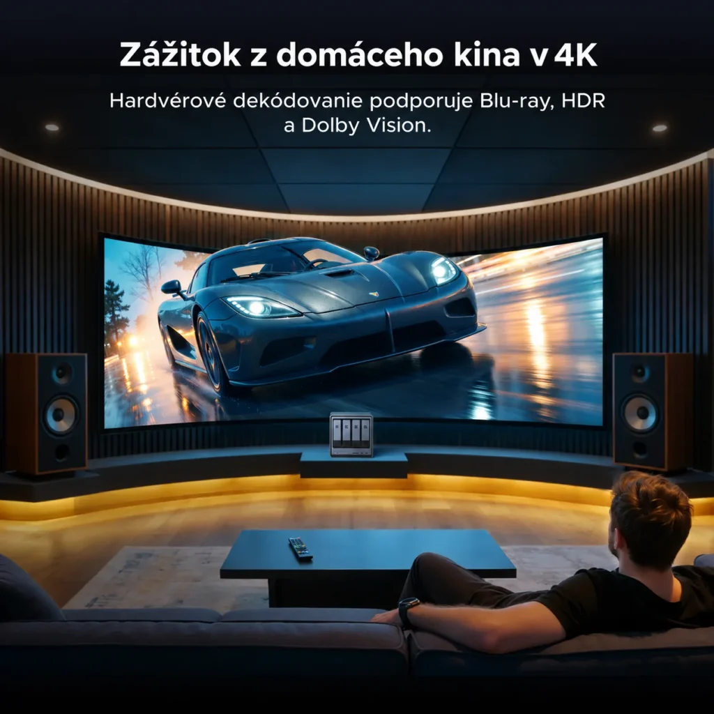 UGREEN NASync DXP4800 Pro ako súčasť 4K domáceho kina
