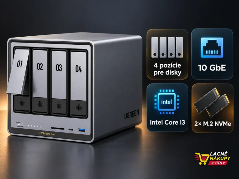 UGREEN NASync DXP4800 Pro so štyrmi pozíciami a 10 GbE