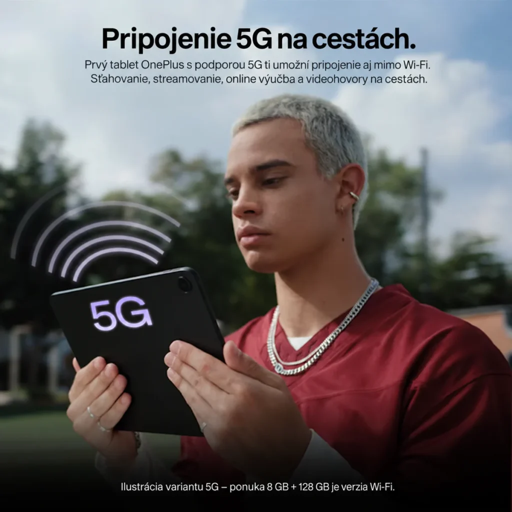 Propagačná fotografia variantu OnePlus Pad Go 2 s 5G