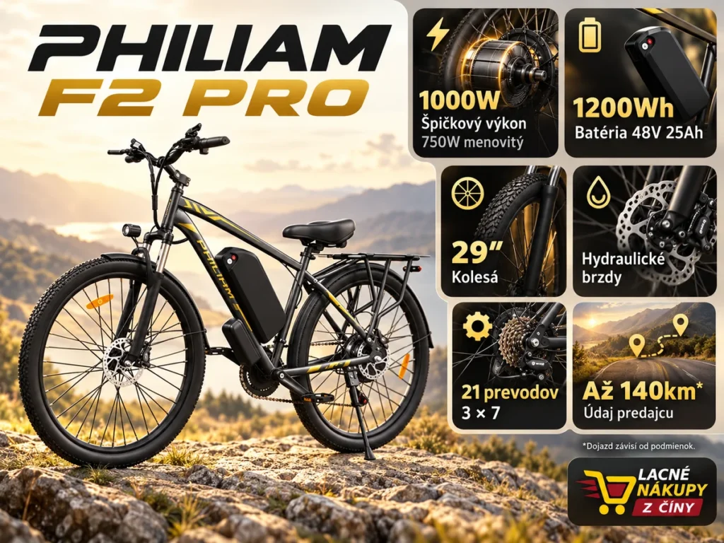 PHILIAM F2 PRO a koláž jeho hlavných parametrov