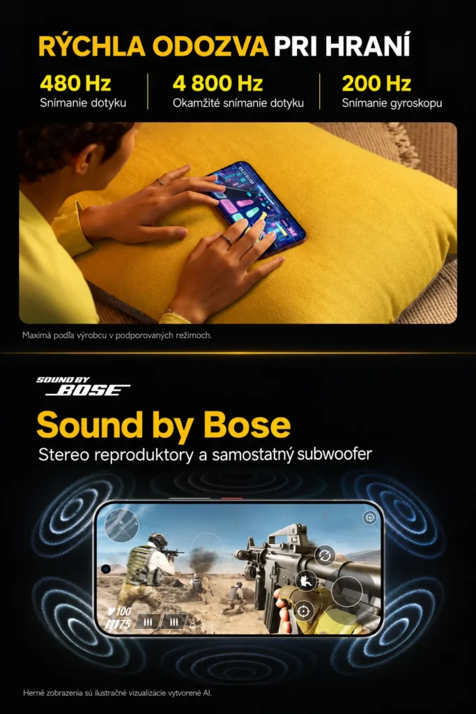 Dotykové ovládanie a zvuk Sound by Bose v POCO F9 Ultra