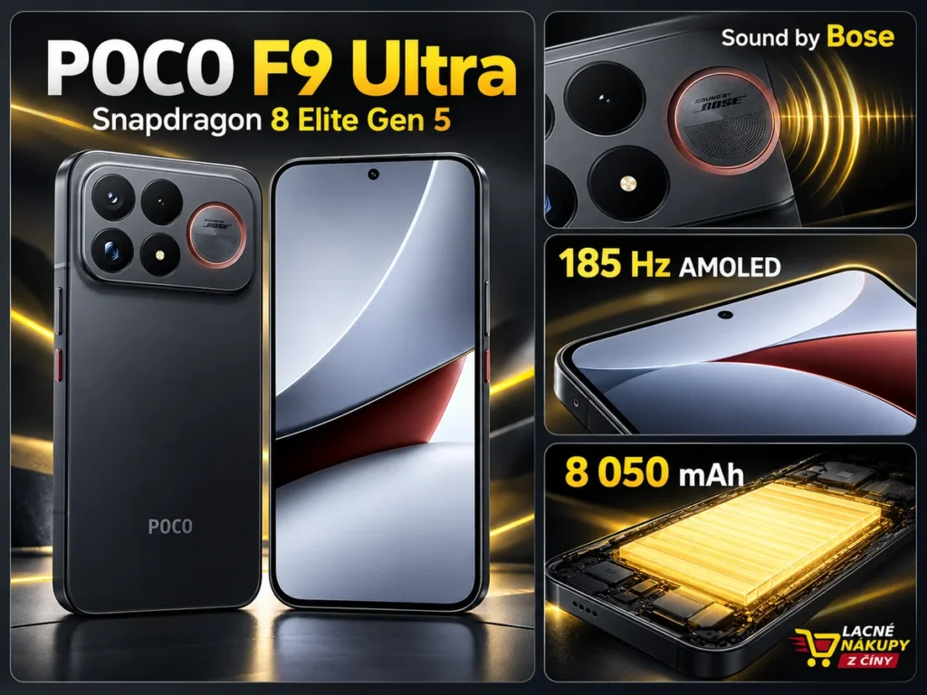 POCO F9 Ultra s AMOLED displejom a zvukom Sound by Bose