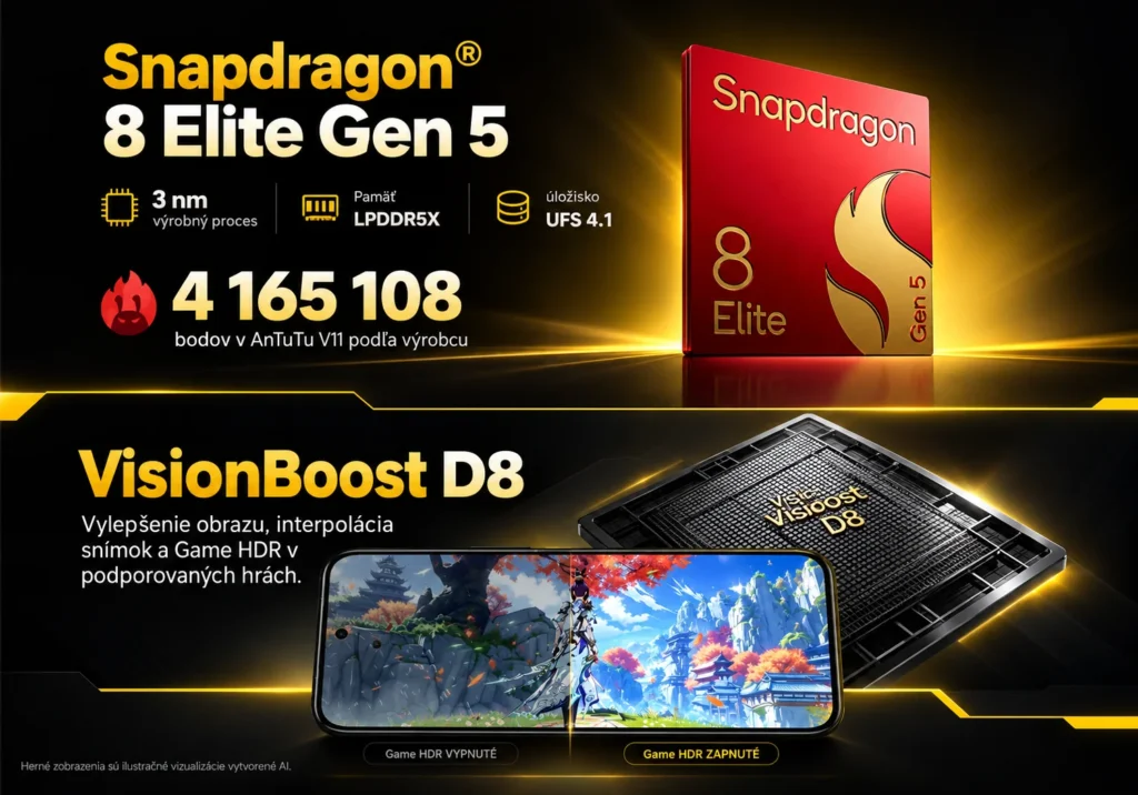 Snapdragon 8 Elite Gen 5 a obrazový čip VisionBoost D8