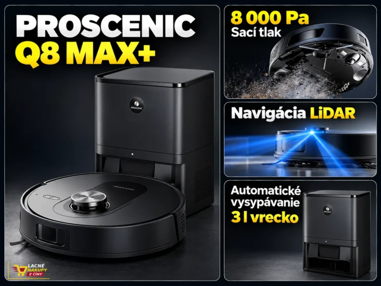 Proscenic Q8 Max+ s automatickou vyprázdňovacou stanicou