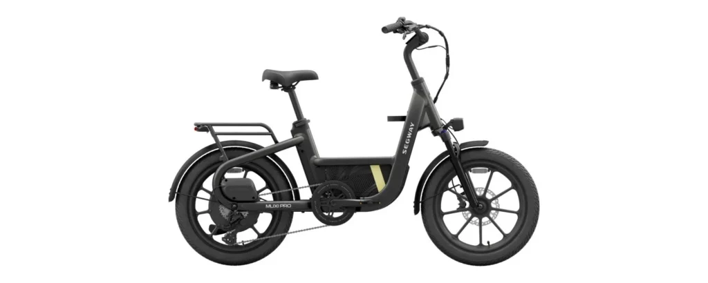 Segway MUXI Pro v antracitovej farbe s nákladným nosičom