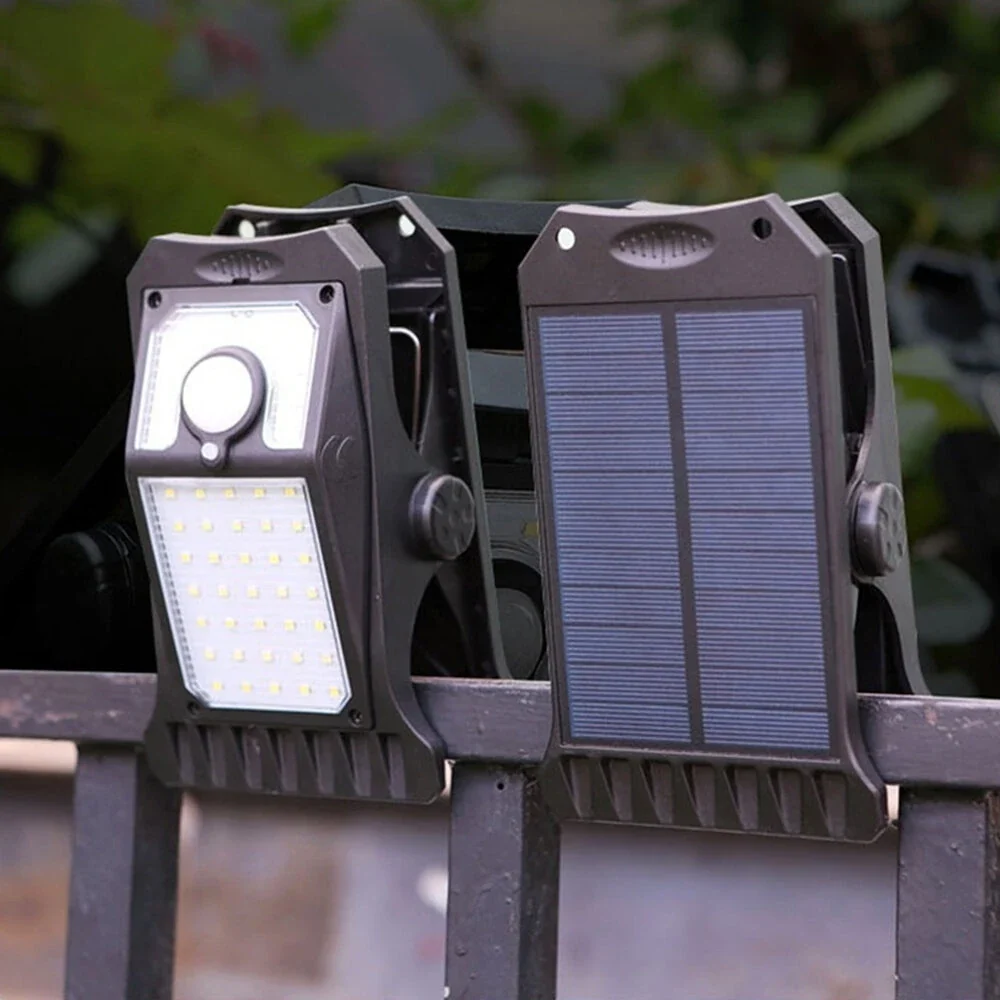 LED panely a zadný solárny panel svetla s klipom