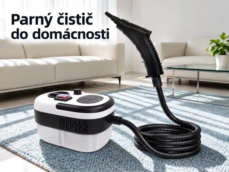 Základňa s nádržkou je spojená s parnou pištoľou pružnou hadicou.