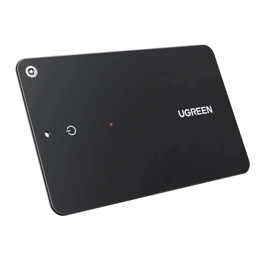 UGREEN FineTrack Slim – čierny kartový lokátor kompatibilný s Apple Nájsť