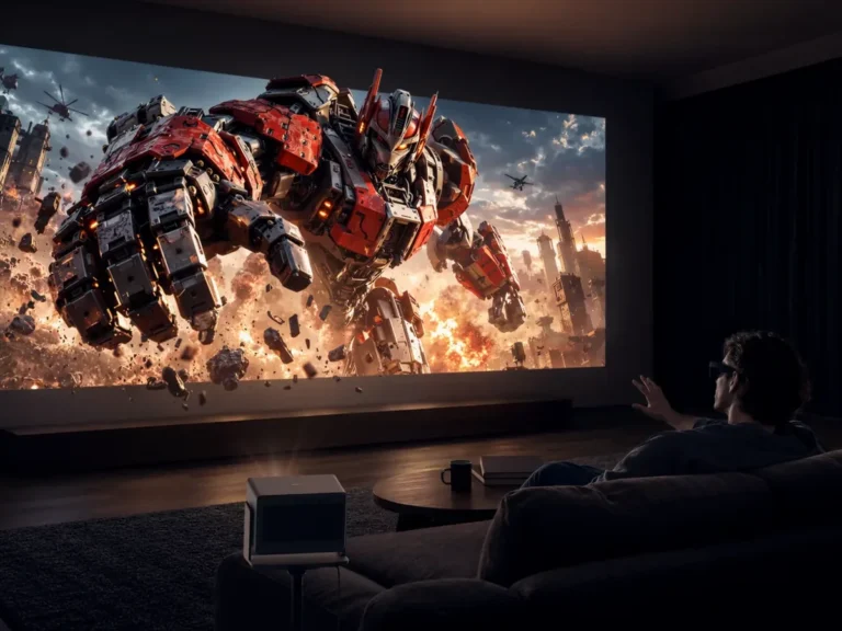 Projektor XGIMI Horizon 30 v propagačnom zábere domáceho kina