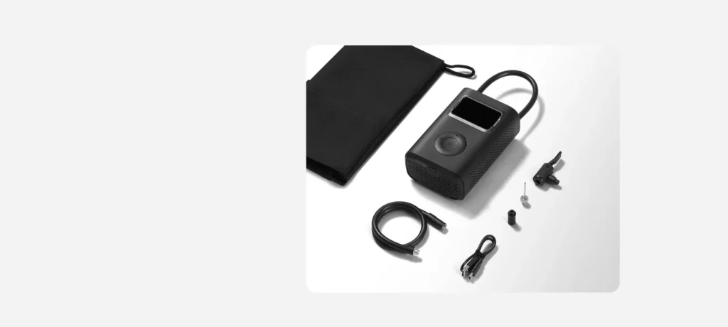 Kompresor Xiaomi 2 Pro s hadicami, adaptérmi a úložným vakom